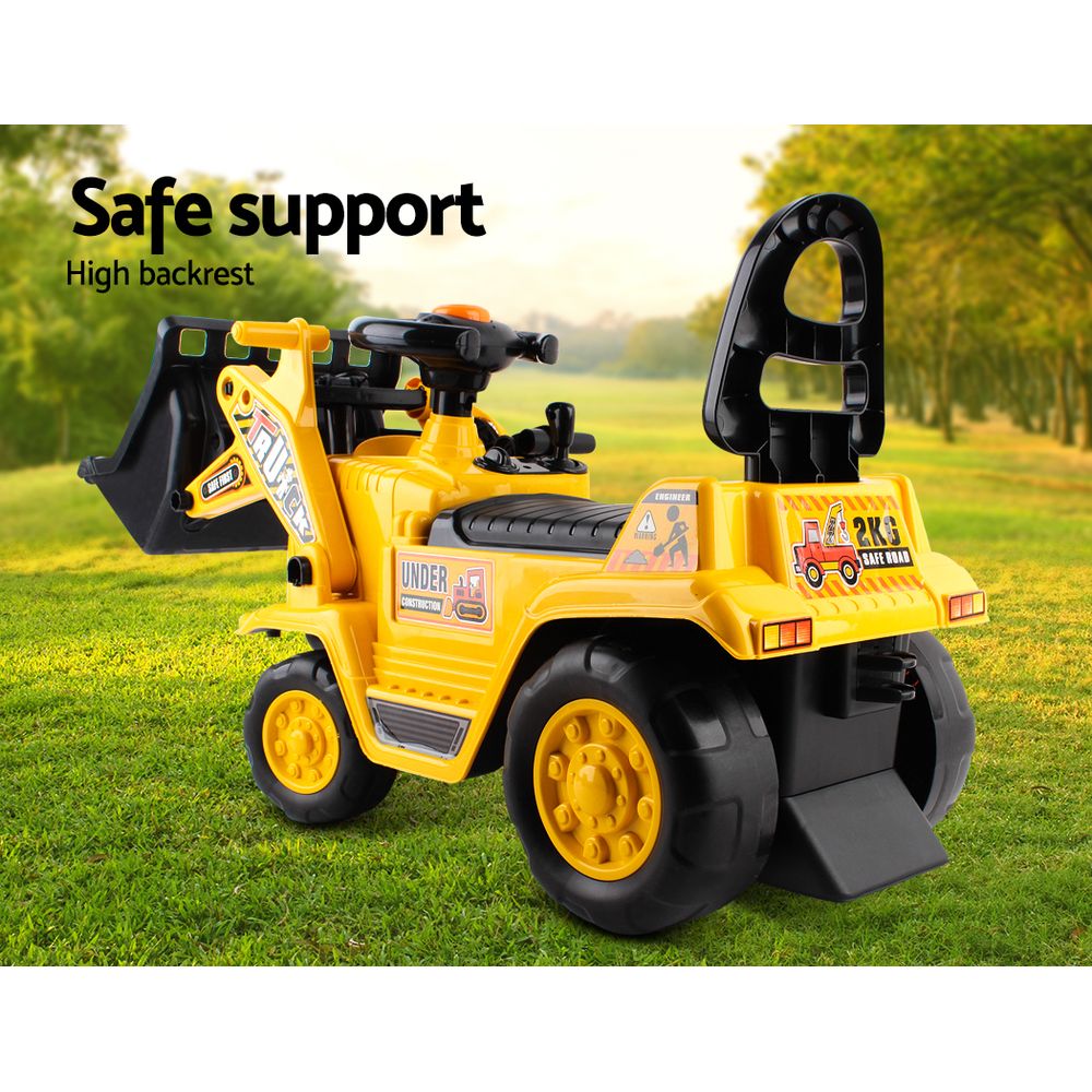 Keezi Ride On Car Toys Kids Excavator Bulldozer Sandpit Digger Car Pretend Play