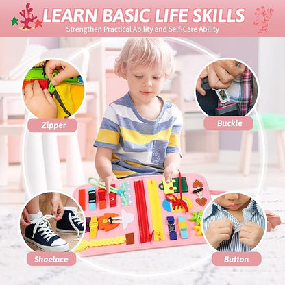 Toddler Busy Board Intelligence Learning Toys Sensory Montessori Board Kids Toy