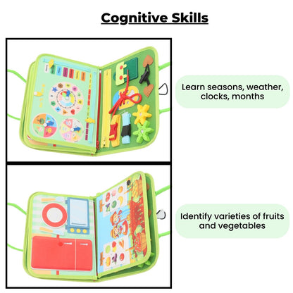 GOMINIMO Kids Busy Board Learning Toys (Green)