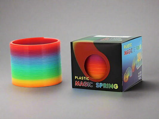 Rainbow Color Neon Colours Magic Spring Slinky Slinkie Psychedelic Kids Toy